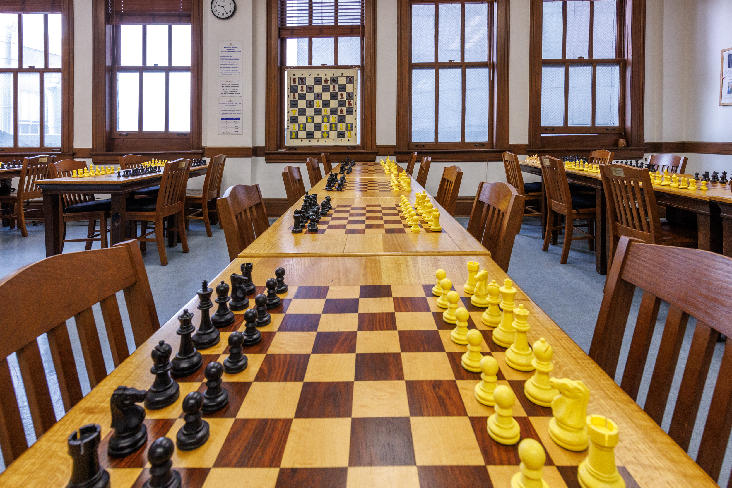 Close-up Chess Tables